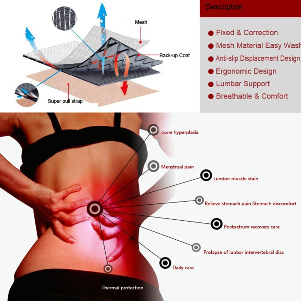 Magnetic Therapy Back Support Belt